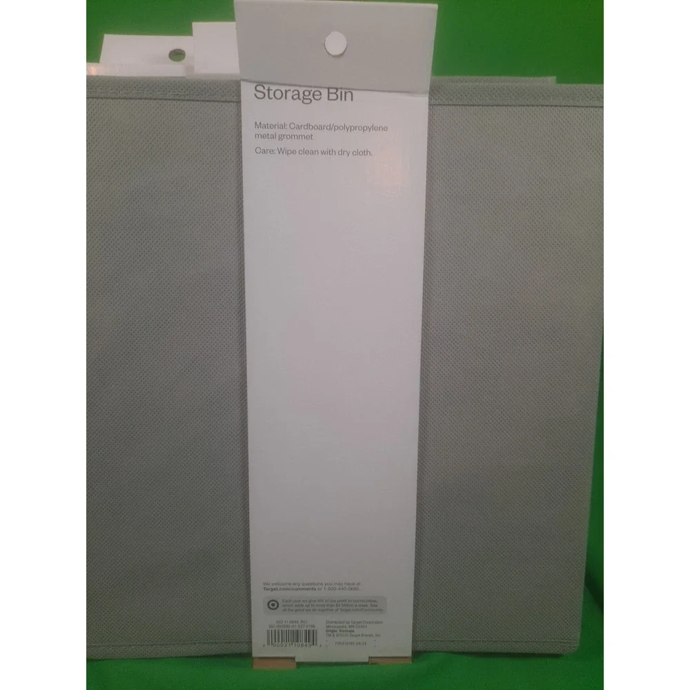 NIP Set Of 6 Room Essentials Storage Bin Grey 11 x 10.5 x‎ 10.5